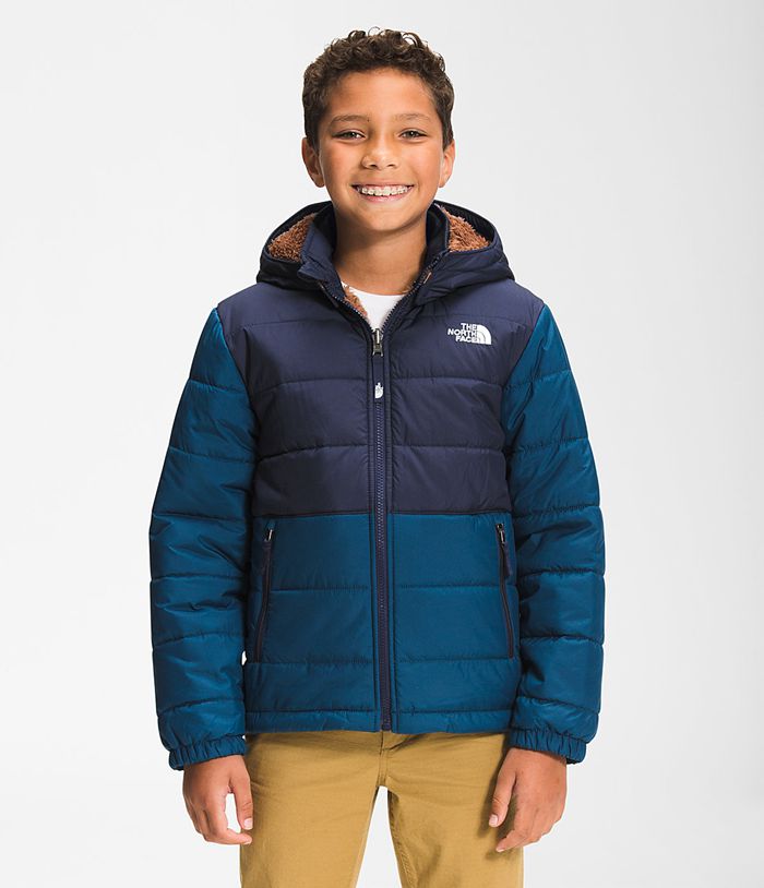Chaqueta The North Face Niño Reversible Mount Chimbo Full Cremallera Hooded - Colombia AYTJZO786 - Azules